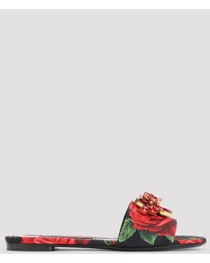 Dolce & Gabbana Dg Flat Sandals - Red