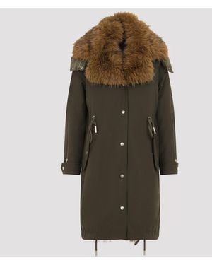 Moncler Halicte Long Parka - Green