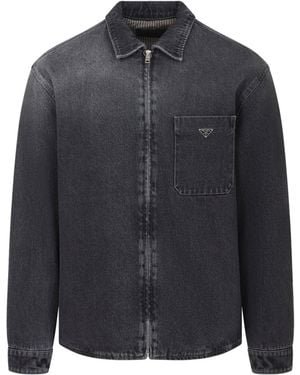 Prada Shirt Jacket - Blue
