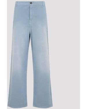 Miu Miu Astrale Cotton Pants - Blue