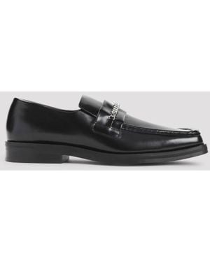 Martine Rose Square Toe Loafers - Black