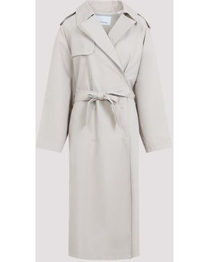 Frankie Shop Riva Cotton Trench Jacket For - White