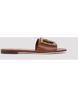 Dolce & Gabbana Flat Sandal - Brown