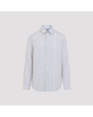 Paul Smith Stripe Cotton Regular Shirt - Blue