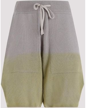 Moncler Loose Fit Cashmere Shorts - Gray