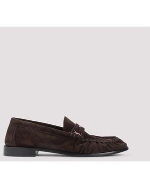Saint Laurent Le Loafers - Brown