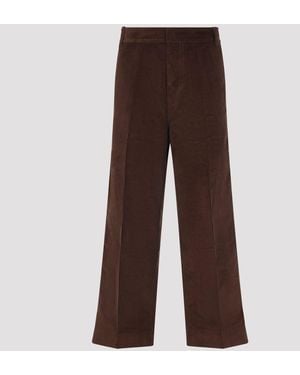 Ami Paris Baggy Courdory Pants - Brown