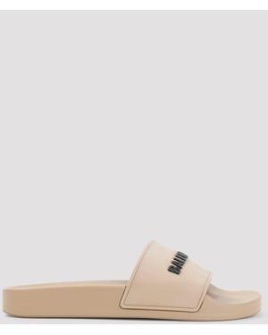 Balenciaga Pool Slides - Natural