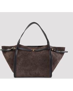 Tod's Tim Medium Shopping Bag - Brown