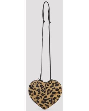 Alaïa Alaïa Le Coeur Leopard Shoulder Bag Unica - Metallic
