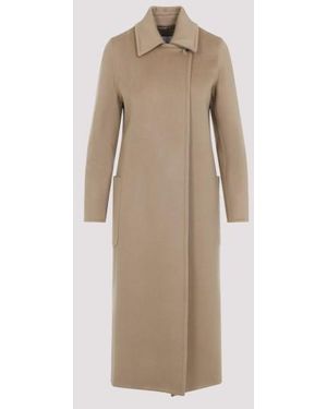 Max Mara Artur Cashmere Robe Coat in Natural | Lyst