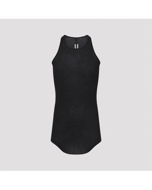 Rick Owens Ribbed Tank Top in Black for Men | Lyst