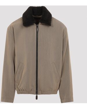 Giorgio Armani Blouson Jacket - Brown