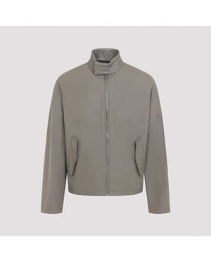 Bottega Veneta Cotton Zip Jacket - Gray
