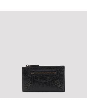 Balenciaga Le City Long Card Holder - Black