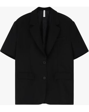 Imperial Blazer Maniche Corte Bottoni - Nero