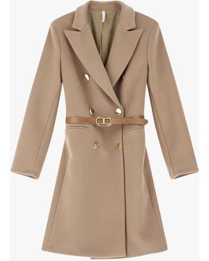 Imperial Cappotto Doppiopetto Con Cintura - Neutro