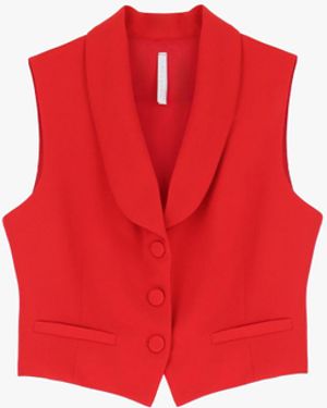 Imperial Gilet Con Chiusura A Bottoni - Rosso