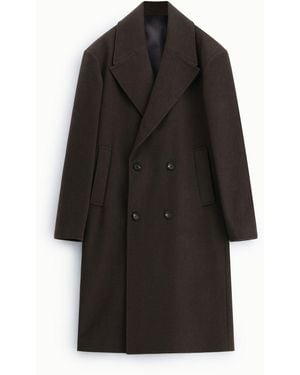 Imperial Abrigo Cruzado Con Bolsillos Laterales Anchos - Negro