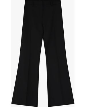 Imperial Pantaloni A Zampa Vita Alta - Nero