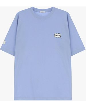 Imperial T-Shirt Con Stampa E Maniche Corte - Blu
