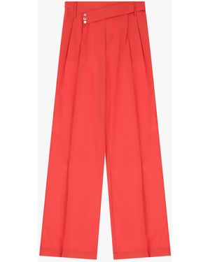 Imperial Pantaloni A Gamba Larga Con Dettagli - Rosso