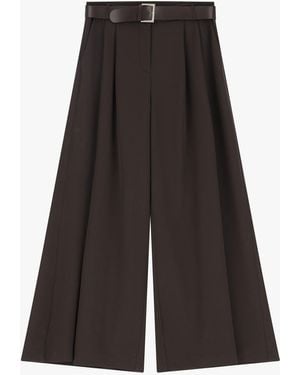 Imperial Pantaloni Palazzo Eleganti Tinta Unita - Nero