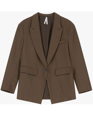 Imperial Blazer Con Spalle Strutturate - Marrone