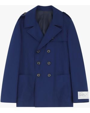 Imperial Giubbotto Trench Classico A Doppiopetto - Blu