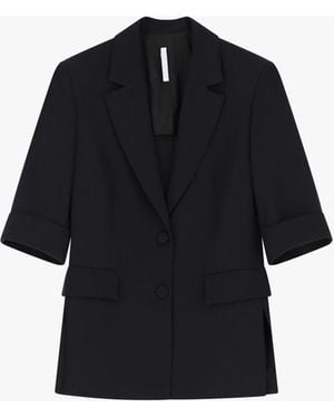 Imperial Blazer Con Mangas 3/4 - Negro
