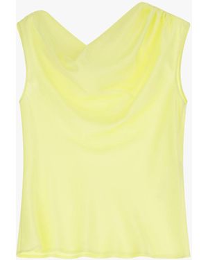 Imperial Top Asimmetrico Senza Maniche - Giallo