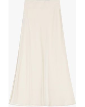 Imperial Gonna Lunga Taglio Fluido - Bianco