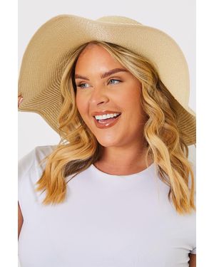 In The Style Wide Rim Summer Hat - Natural