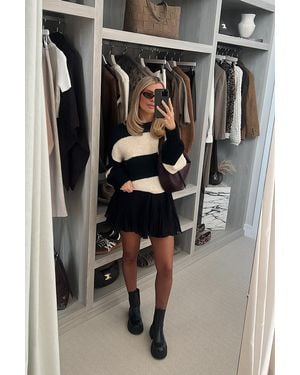 Perrie Sian Godet Mini Skirt - Grey