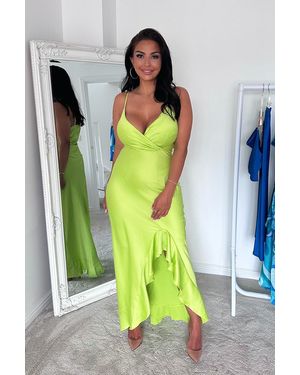 Natasha Sandhu Strappy Wrap Midaxi Dress - Green