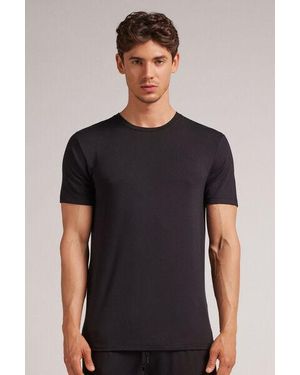 T shirt Nero Intimissimi da uomo Lyst