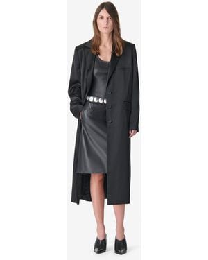 IRO Long Tailored Coat - Blue