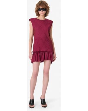 IRO Textured Sleeveless T-shirt