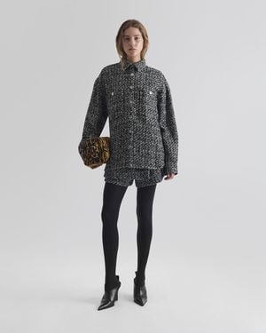 IRO SURCHEMISE EN TWEED - Gris