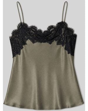 IRO Silk And Lace Camisole - Green