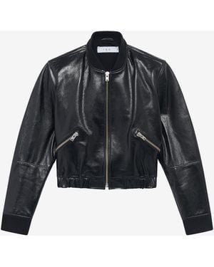 IRO Donovan Leather Jacket - Blue