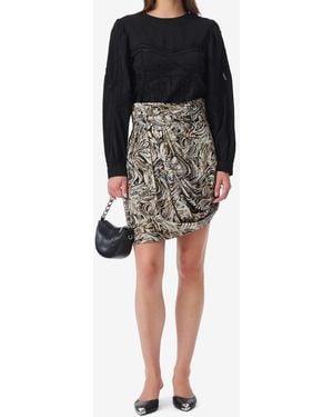 IRO Printed Silk Skirt - Multicolor
