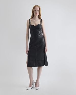 IRO Midi Leather Dress - Black