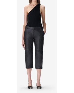 IRO Corsy Leather Pants - Blue