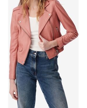 IRO VESTE EN CUIR - Bleu