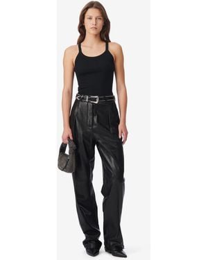 IRO Ribbed Tank Top - Black