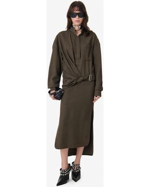 IRO Midi Dress With A Mao Collar - Multicolor