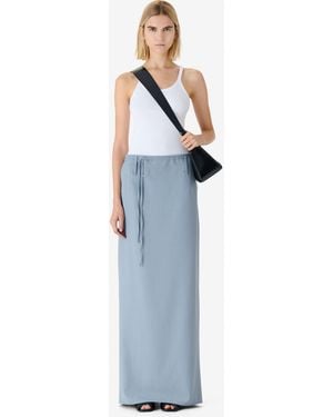 IRO Wrapped Long Skirt - Blue