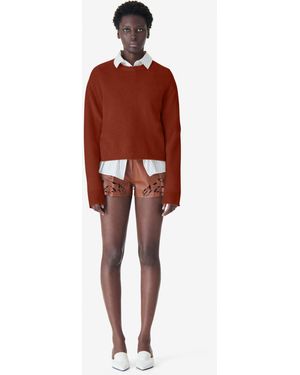 IRO Alpaca Round Neck Sweater - Red