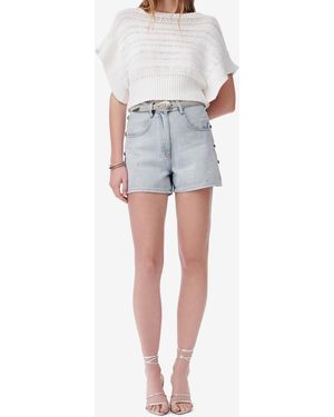 IRO SHORT EN DENIM - Bleu